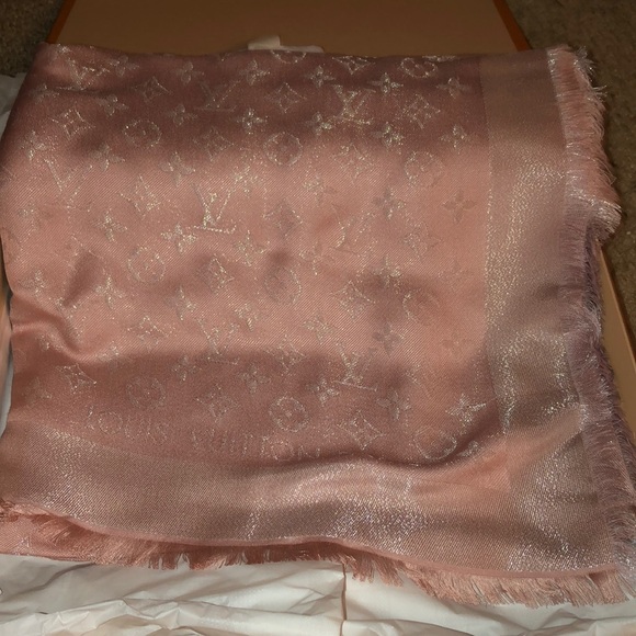 Louis Vuitton Pink Scarf - Picture 2 of 3